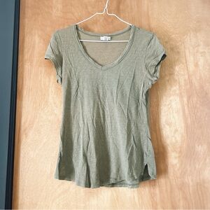 Light Green V-Neck Tee